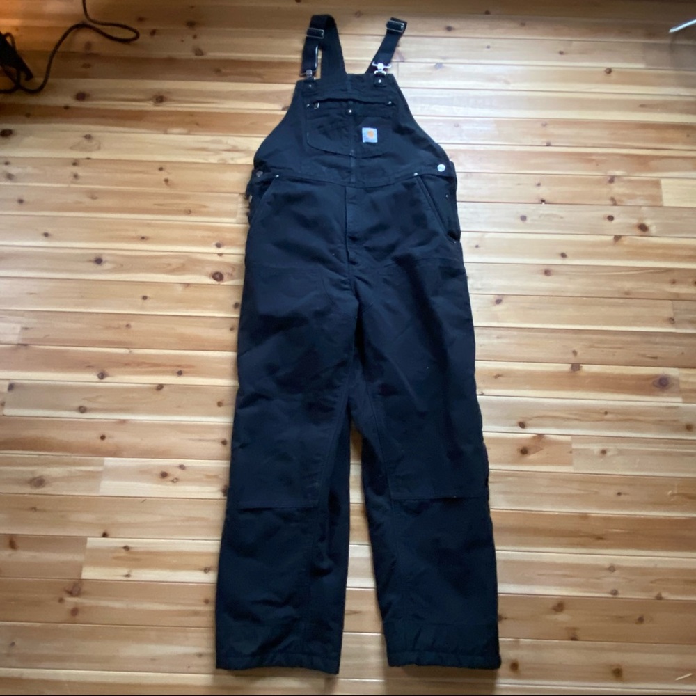 NEVER WORN- CARHARTT WASHED BIB, QUILT-LINED OVERALLS